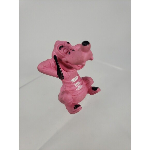 Walt Disney Productions Goofy Pink Rubber Figure 1960s Rare Uncommon Vintage - Picture 1 of 16
